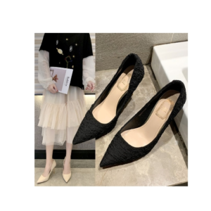 High heels women spring and autumn new sweet pointy head shallow mouth
