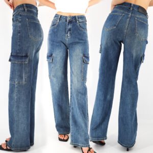 High Quality Baggy Jeans Women Clothing Jeans Multiple Pockets 2023 Hot Trendy Denim Jeans For Women