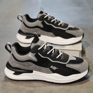 High Quality Men's Casual Running Shoes Fashionable Waterproof Breathable Height Increasing Feature Summer Winter Mesh Shoes