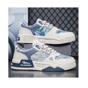 Hot Walking Style Shoes Lace-up Skateboarding Shoes Flat Mesh Casual Sneakers for Sale
