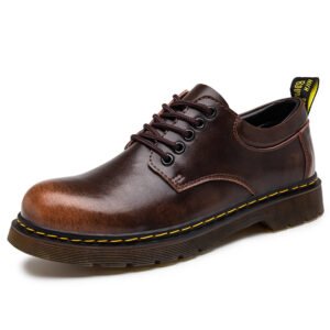 In Ready Stock Accept Custom LOGO Hand Made Cow Genuine Leather Oxford Men Dress Office Business Martin Shoes