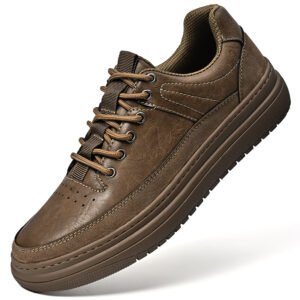 In Ready Stock Fashion Breathable New Shoes Casual Sneakers Genuine Leather Handmade Men Shoes Sneakers