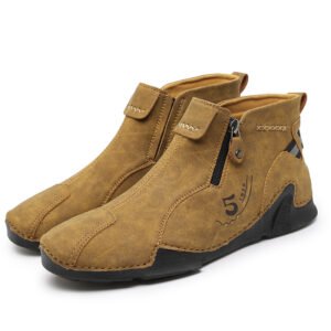 Italian Men dress shoes loafers driving flat comfortable soft shoes made of genuine leather