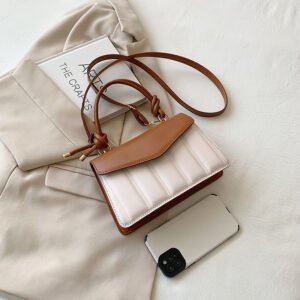 Ladies 2024 new handbag patchwork women's Small square bag Color crossbody shoulder bag