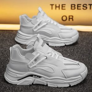 Luxury Men Chunky Shoes Fashion Fitness Walking Style Shoes Wholesale Original Casual Sneakers Leather Men's Skateboard Shoes