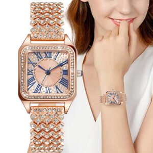 Luxury square Ladies Watches Fashion Diamond Women Quartz Watch Casual Females Watches Clock Wristwatches reloj mujer