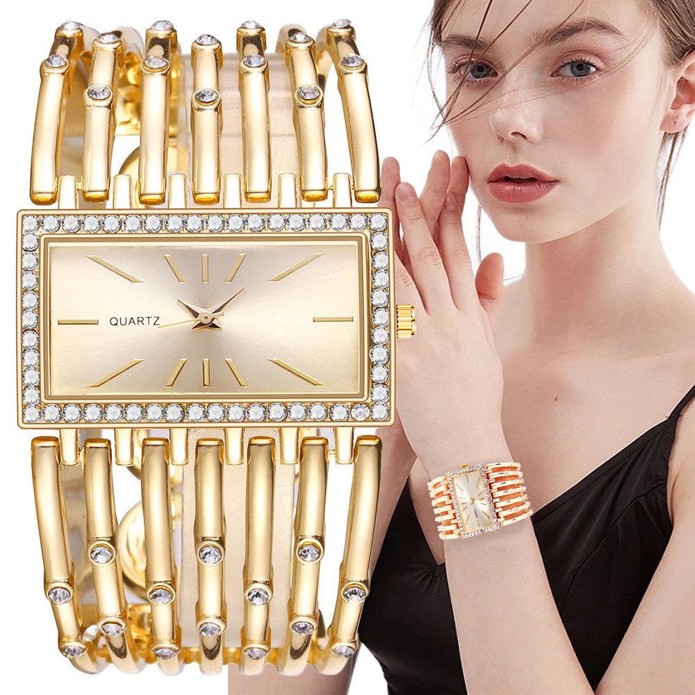 Luxury Women Watches Fashion Diamond Women's Gold Wristwatches Ladies Watch Women Gifts reloj mujer female Clock