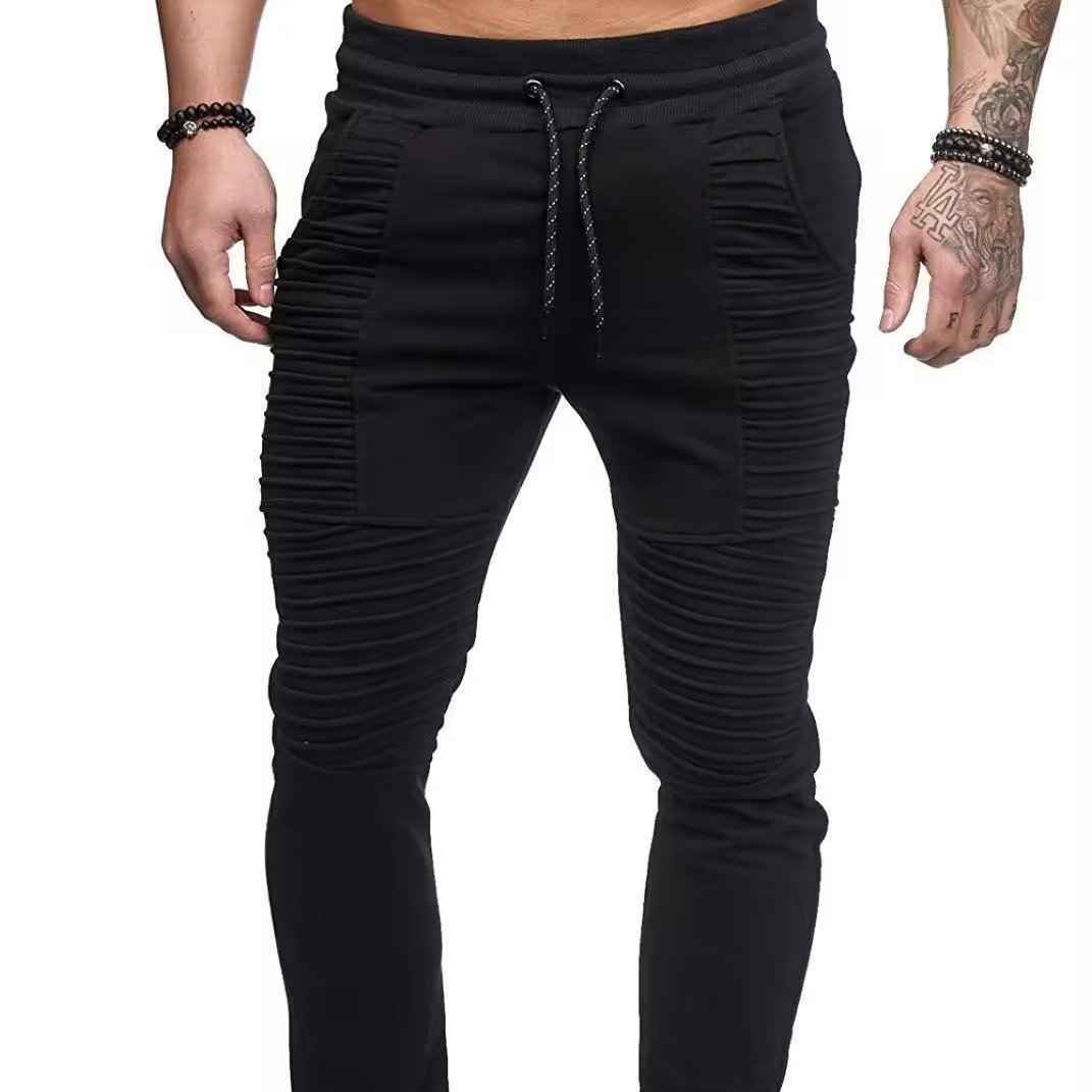 Men's casual pants Men's sports pants autumn and winter casual pure cotton