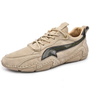 Men's casual shoes outdoor men's shoes new handmade large size stitching all-match business leather shoes men