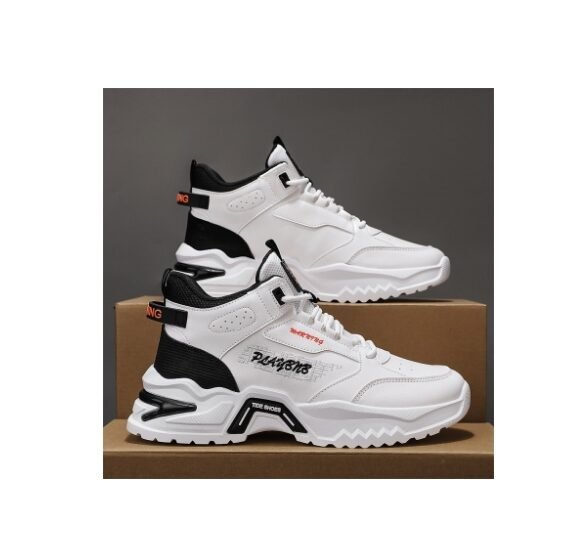 Men's fashion shoes autumn winter 2024 new thick sole running shoes