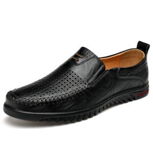 Men's Leather Casual Shoes Comfortable Handmade Loafers Lightweight Walking Driving Shoes Plus Size Men's Outdoor Sneakers Shoes