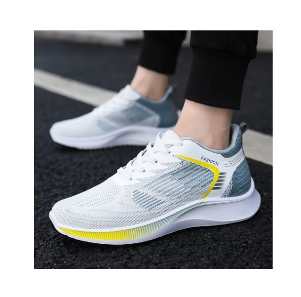 Men'S New Fashion Sneaker Summer Wholesale New Mesh Lace Fashion Breathable Lightweight Running Boy Sports Running Shoes For Men