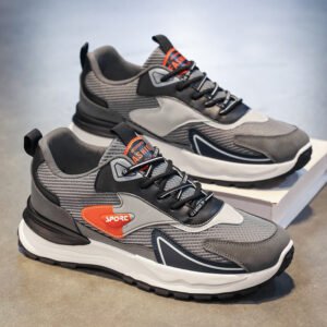 Men's New Summer Forrest Gump Style Running Shoes Comfortable Casual Sports Mesh Breathable Dad Shoes with Thick Soled Autumn