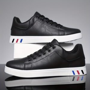 Men's oversized new leather casual shoes sports oversized board shoes low cut
