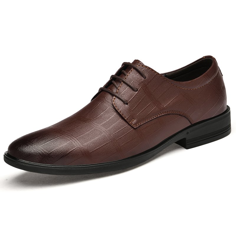 Mens Oxford Dress Shoes Factory Price Luxury New Italian Stylish Handmade Office Genuine Leather Dress Shoes