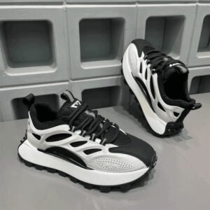 Mens Shoes 2024 Autumn New Collection Versatile British Style Mesh Thick Bottom Internal Elevation Lightweight And Trendy Shoes