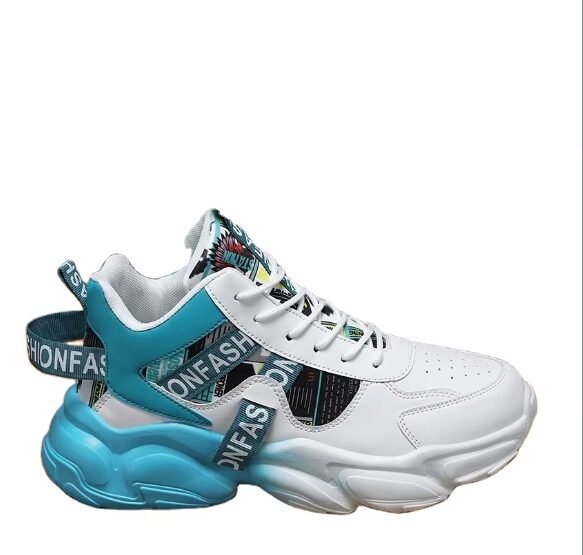 Men's shoes 2024 fall new breathable high-top trend inside booster sneakers