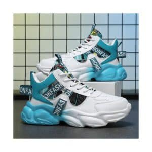 Men's shoes 2024 fall new breathable high-top trend inside booster sneakers