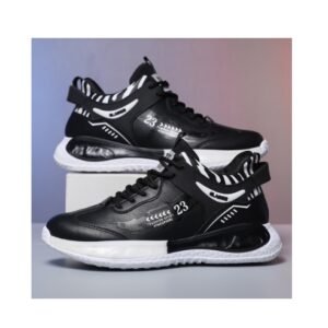Men's shoes 2024 new fashion thick sole single shoes high top shoes men's basketball ball trend sports casual