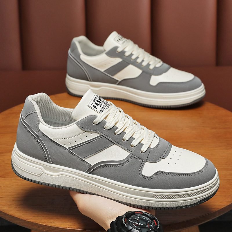 Men's shoes spring style new breathable white shoes casual board shoes men's