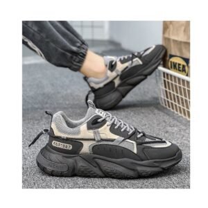 Men's shoes summer new breathable mesh sneakers men's trend all match inside height-raising leisure running shoes