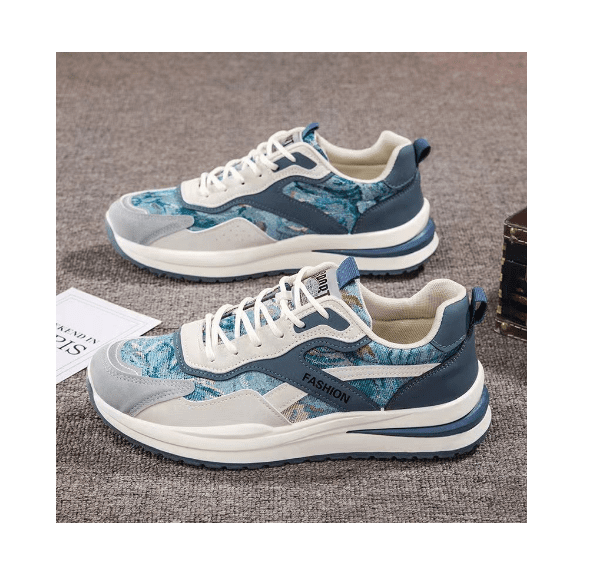 Men's Sneakers Fashion Design Shoes Stretch Breathable Tennis Shoes Comfortable Running Shoes