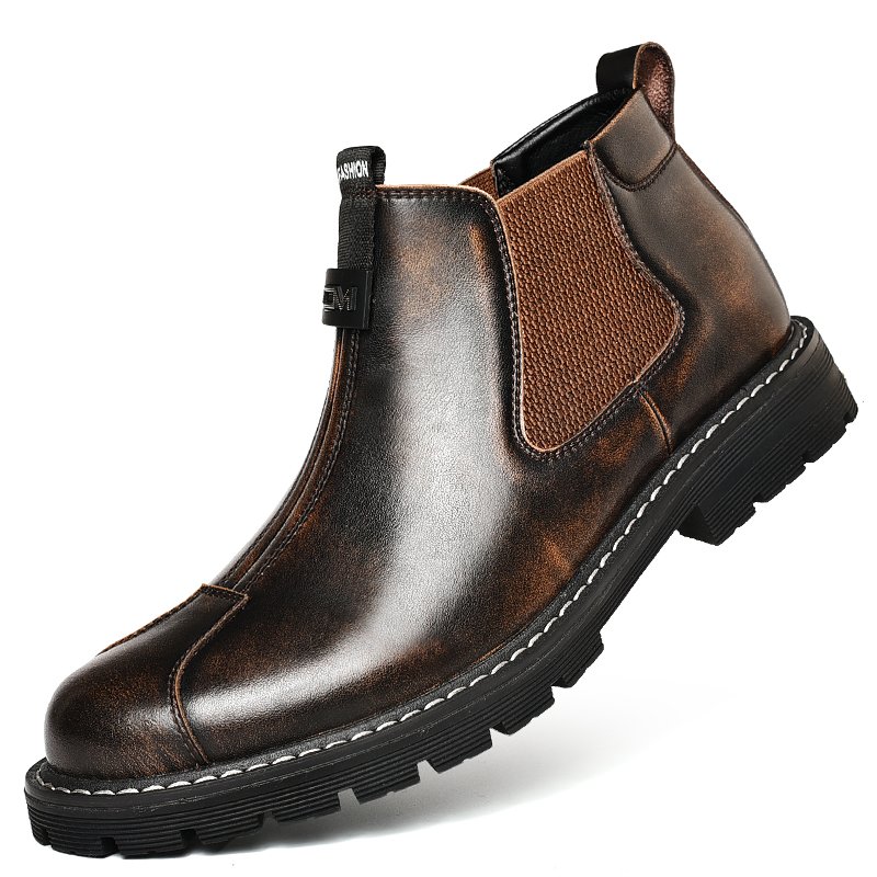 New Arrival Accept Custom LOGO Hand Made Pure Genuine Leather Oxfords Men Martin Boots