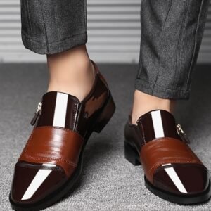 New Arrival Men Fashion British Style Business Casual Slip-on Leather Shoes