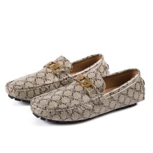 New Arrival OEM Service Custom Logo Man Cow Genuine Leather Driving Walking Loafer