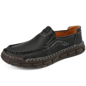 New Arrival OEM Service Custom Logo Men Microfiber Leather Handmade Business Shoes Men Loafers