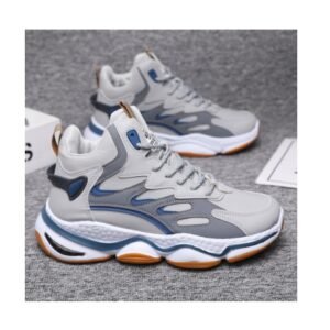 New autumn winter new fashion trend Student basketball shoes sneakers men's high top lace-up