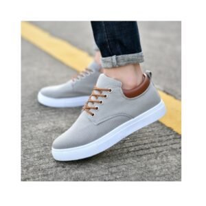 New Canvas Shoes Men Large size Low Cut All Match Non Slip Rubber Sole Flat Heel Round Head Casual Shoes for Men