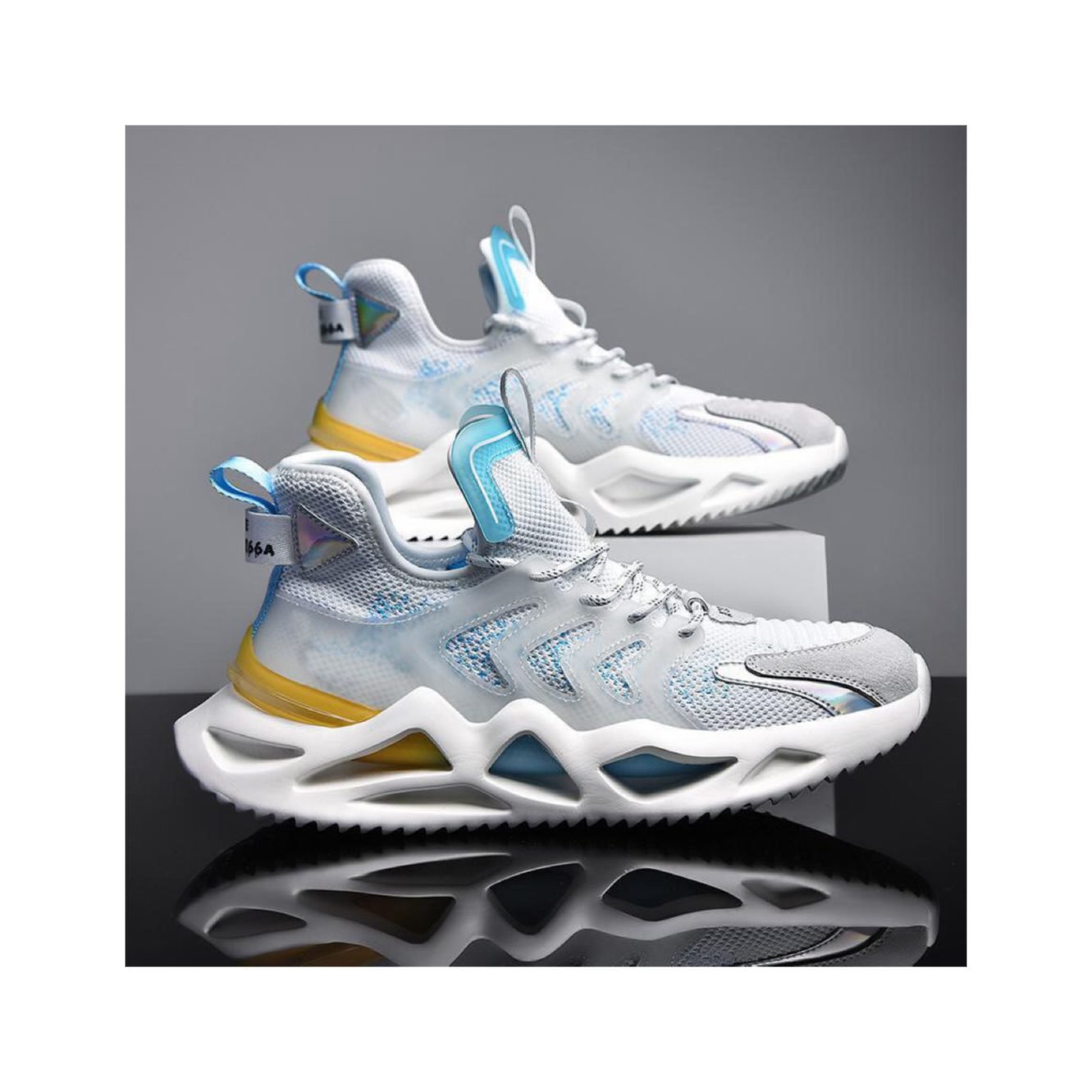 New comfortable men's shoes casual fashion mesh breathable sports running shoes