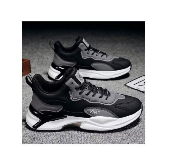 New men's shoes fashion casual sneakers thick soled tide shoes breathable flying woven daddy shoes
