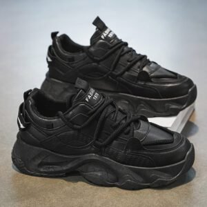New Men's Sports and Casual Board Shoes with Thick Sole and Elevated Print for Men's Sports Shoes