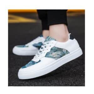 New secret forest male niche net red oil painting style board shoes match color fashion large size sneakers