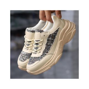 Newly designed casual walking shoes Breathable non-slip flat casual shoes lace-up outdoor women's running shoes