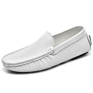 OEM Custom LOGO Large Size Hand Made Genuine Leather Office Dress Shoes Men Loafers