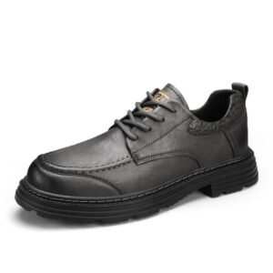 OEM Service First Layer Cow Genuine Leather Oxford Dress Office Business Martin Shoes For Men