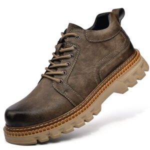 Outdoor casual fashion martin boots waterproof and wear-resistant mens leather boots