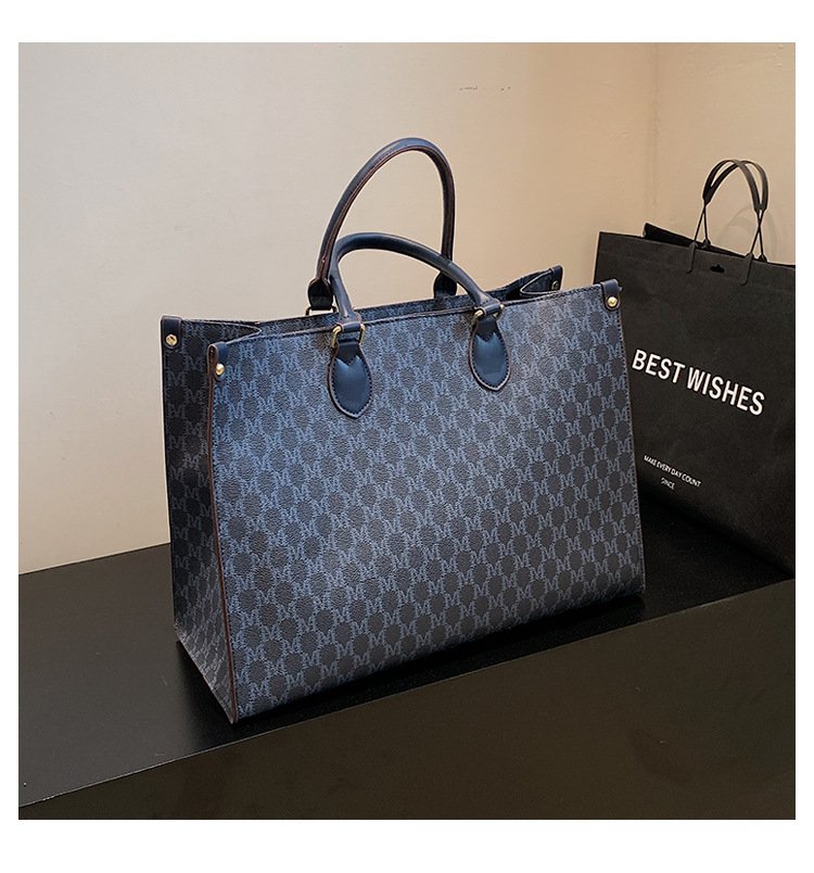 Oversize large capacity tote bag briefcase bag for office lady laptop shoulder bags PU leather purse for women