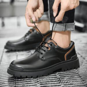Retro Cow Genuine Leather Shoes Men Handmade Loafers Plus Size 47 Fashion Casual shoes Moccasins Walking Driving Shoes