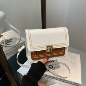 Retro women's bag 2024 new fashion single shoulder crossbody bag small square bags for women