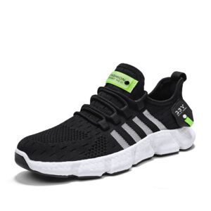 Shoes fall trend men's casual running new flying woven sneakers men