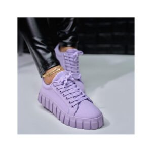 Skate Shoes new large size thick sole single shoes round head fine belt sports women's shoes