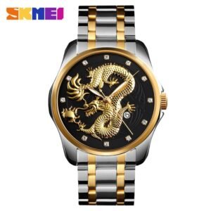 SKMEI Top brand watch for men gold wristwatches man factory wholesale watches dragon watch man wrist luxury reloj para hombre