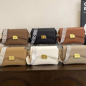 Solid color 2024 new small square bag women's underarm shoulder bag Fashion women's luxury bag