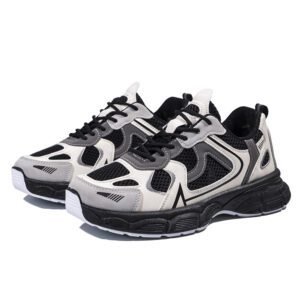 Sports men's shoes mesh surface breathable comfortable casual shoes before lacing fashion light soft soled running shoes