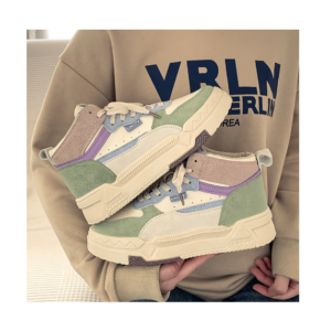 Spring and Autumn High Top Shoes for Women Campus Trendy Shoes Versatile Student Casual Board Shoes