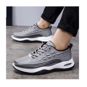 Spring and winter men's sports leisure leather shoes thick sports shoes
